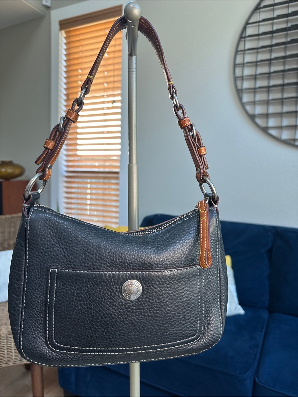 Vintage Coach Chelsea pebble leather shoulder bag